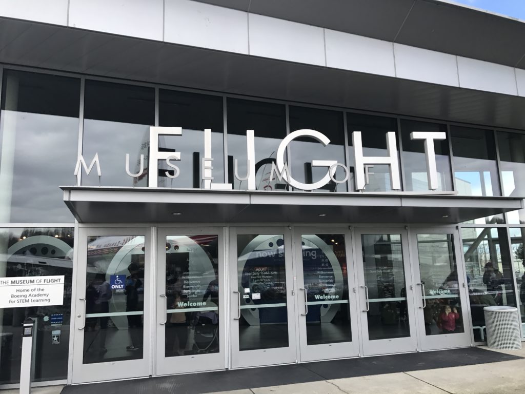 Museum of Flight entrance.