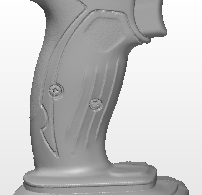 3D scan of part of a cordless drill